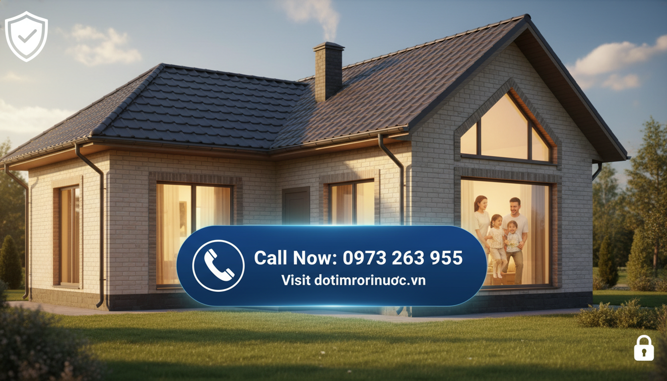 Đăng ký Dịch vụ dò tìm rò rỉ nước ngay hôm nay để bảo vệ ngôi nhà bạn