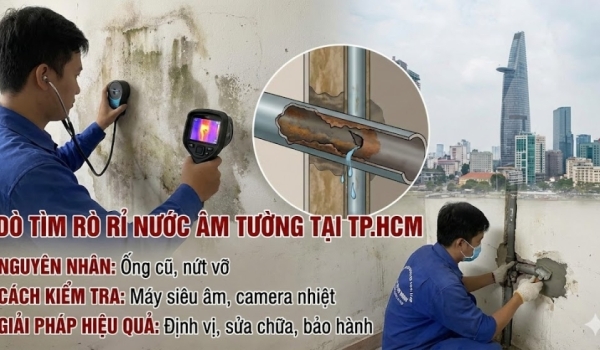 Dò Tìm Rò Rỉ Nước Âm Tường Tại TP.HCM: Nguyên Nhân, Cách Kiểm Tra Và Giải Pháp Hiệu Quả