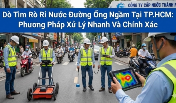 Dò Tìm Rò Rỉ Nước Đường Ống Ngầm Tại TP.HCM: Phương Pháp Xử Lý Nhanh Và Chính Xác